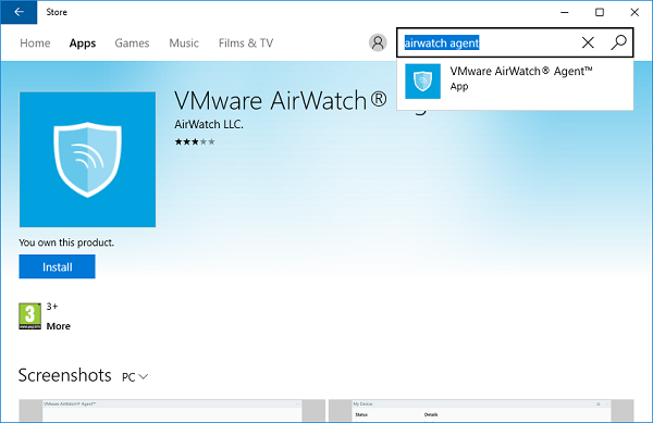 Download airwatch agent