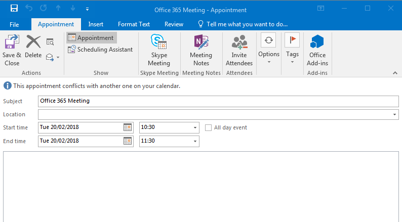 How do I book a staff meeting room using Outlook?